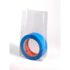 15" x 9" x 24" x 1.5 mil Clear Eco-Manufactured Plastic Side-Gusseted Bags (Case of 500)