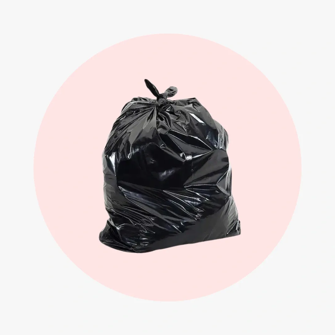 2 mil Extra Heavy Duty Trash Bags Black