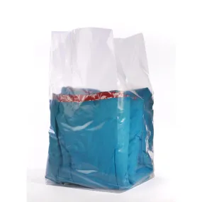 32" x 28" x 72" x 2 mil Clear Eco-Manufactured Plastic Side-Gusseted Bags (Roll of 110)