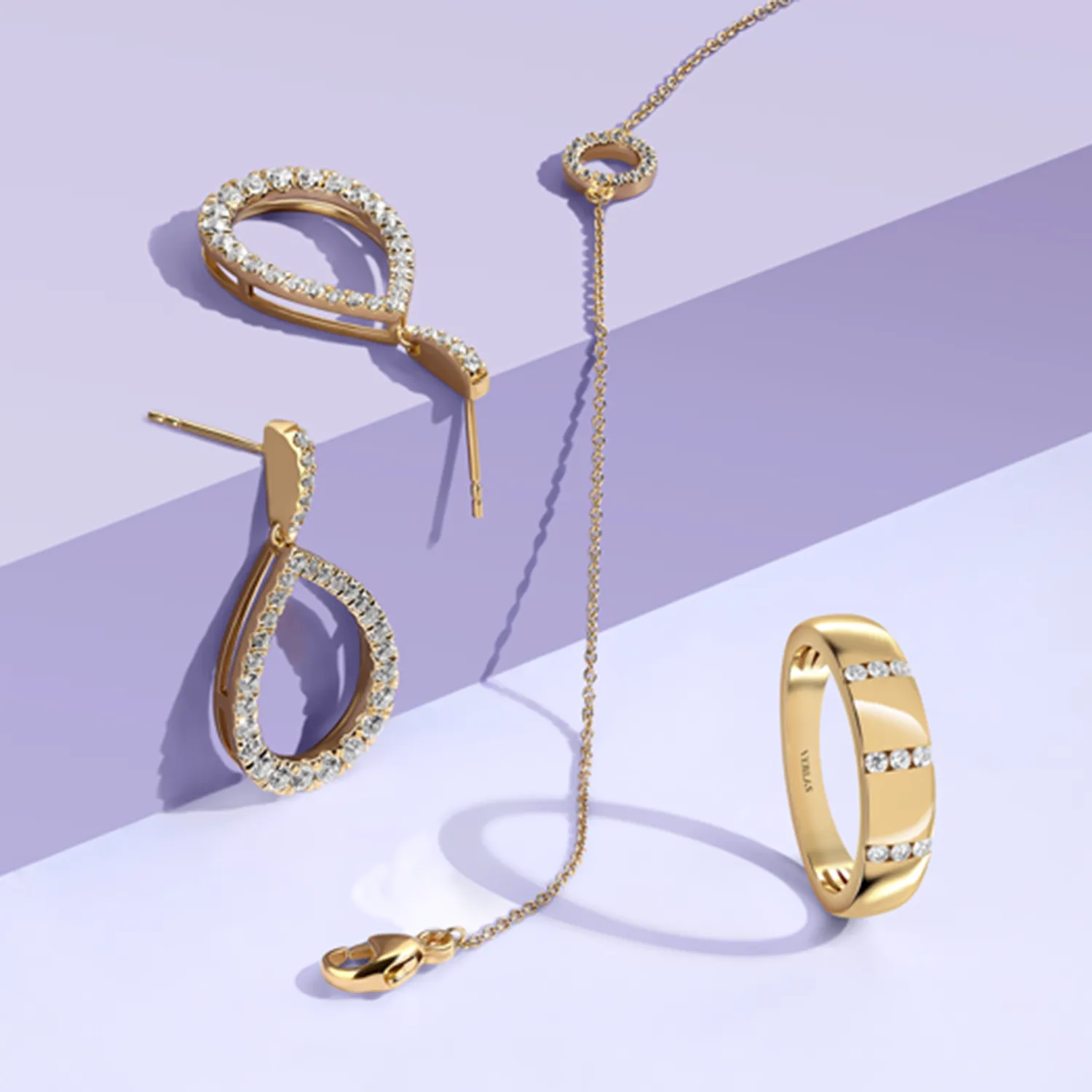 3x3 Diamonds Nick-Set Band