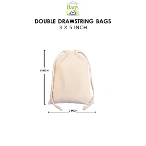 3x5 inch Premium Quality Muslin Bags