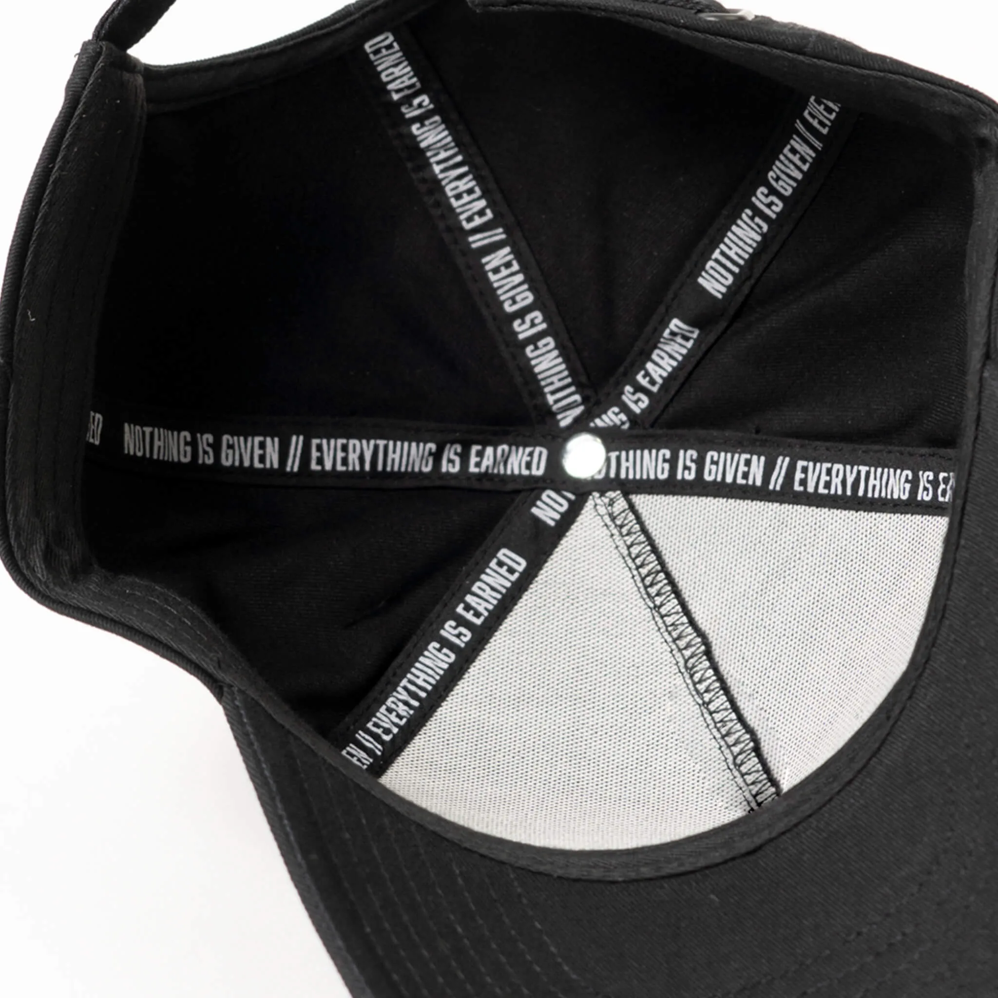 5-Panel Skull Hat - Black/Burgundy