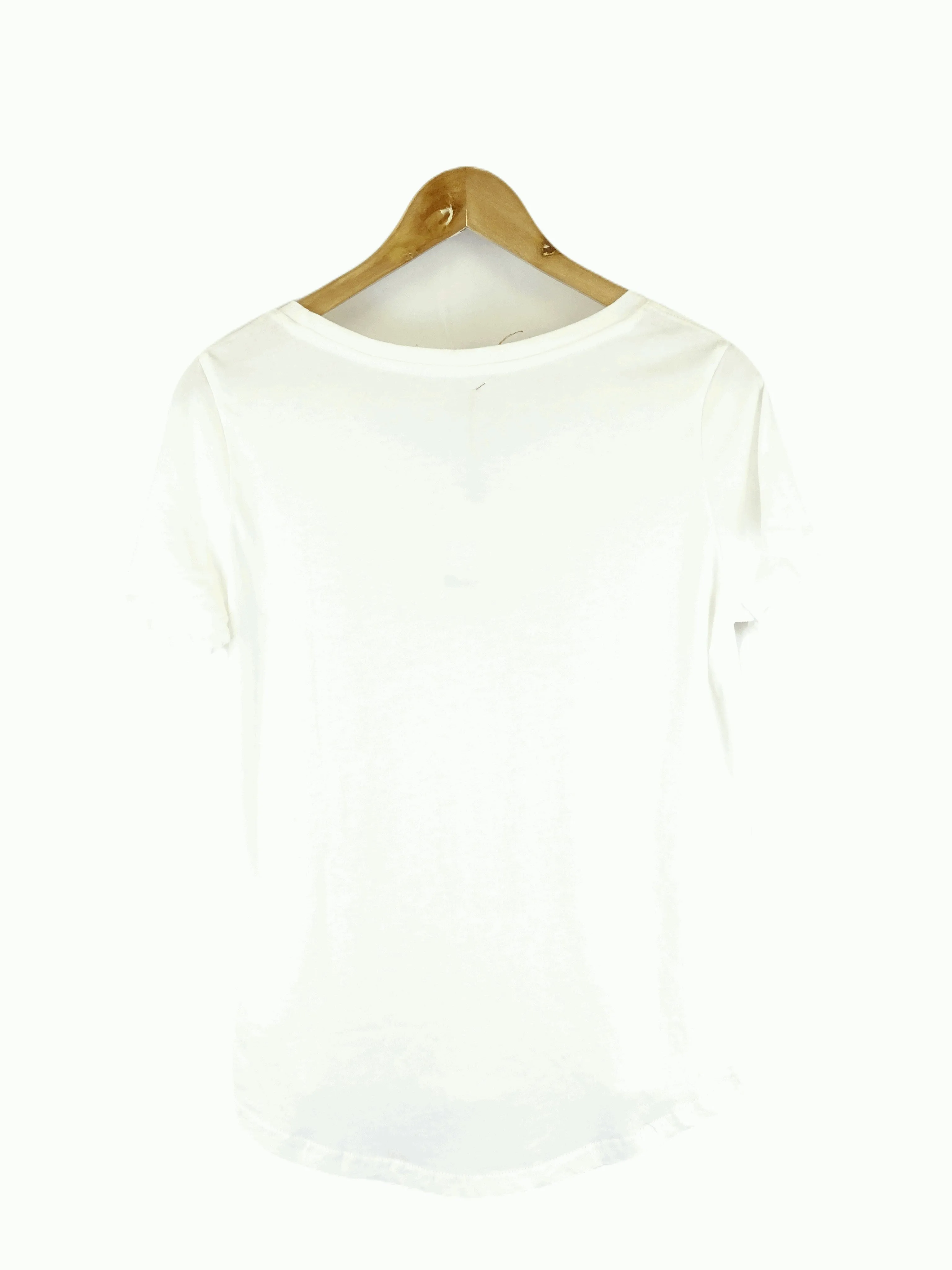 advent White T-shirt L