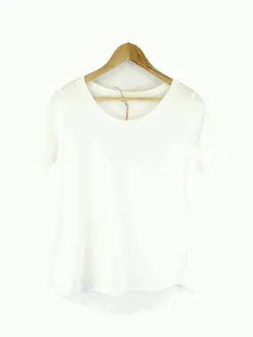 advent White T-shirt L