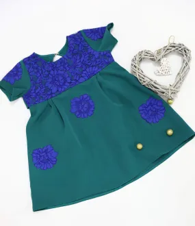 African Girls Dress Green