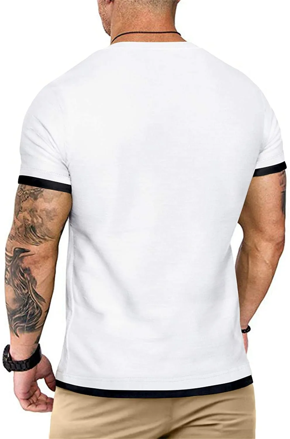 Aiyino Men's S-5XL Short Sleeve Athletic T-Shirt Classic Top Casual Workout Sports Summer Shirts
