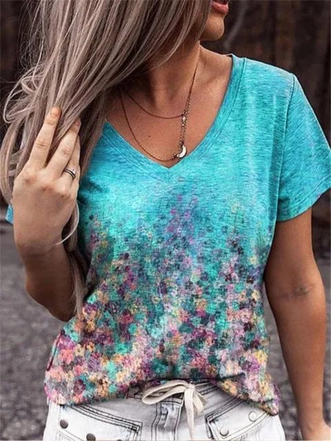 Amy Fashion - Casual Short Sleeve Women T-Shirts