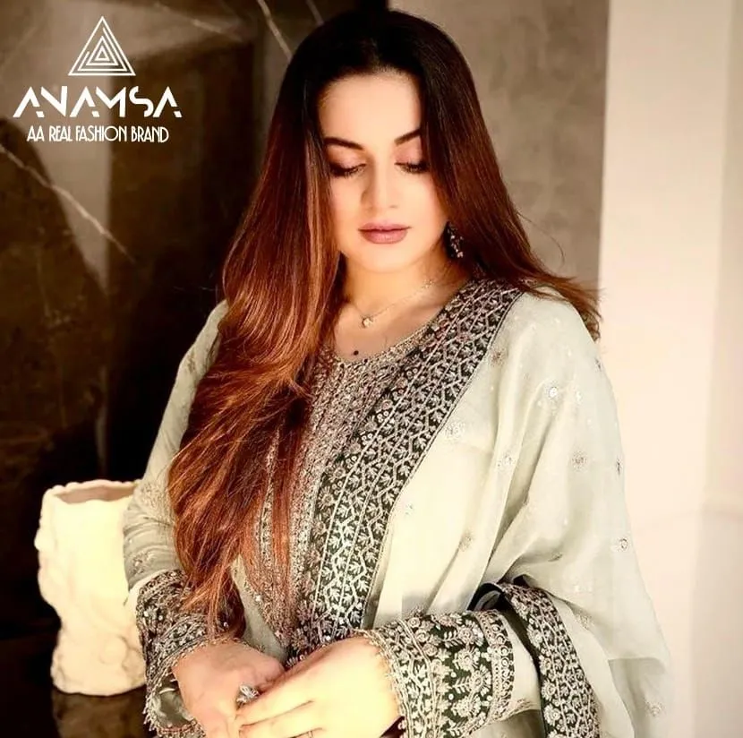 Anamsa 293 Heavy Pure Pakistani Georgette Suit