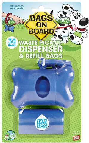 Bags on Board Bone Dispenser With 30 Refill Bags