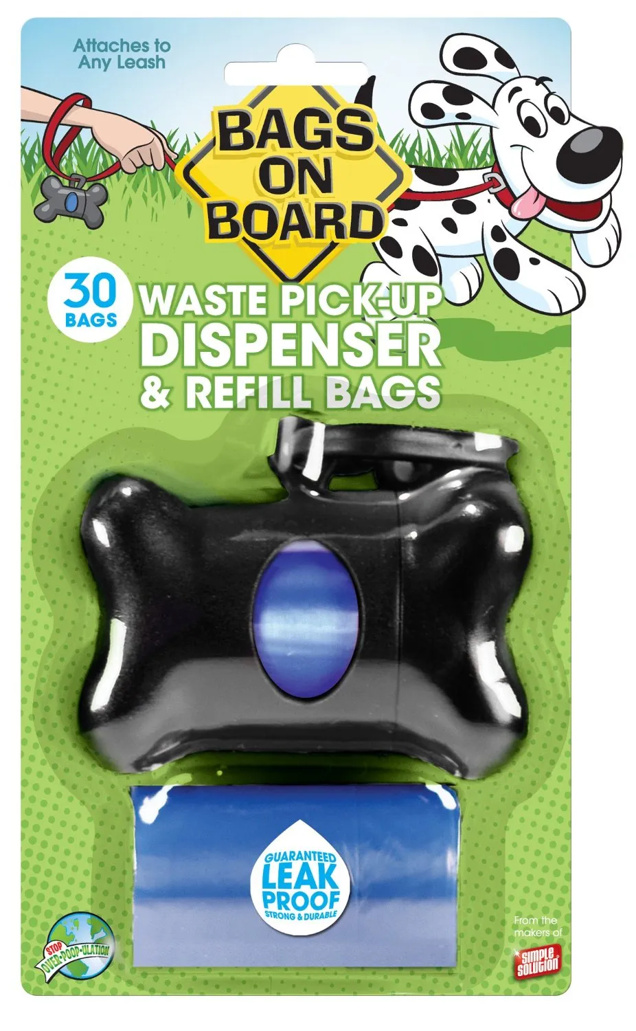 Bags on Board Bone Dispenser With 30 Refill Bags