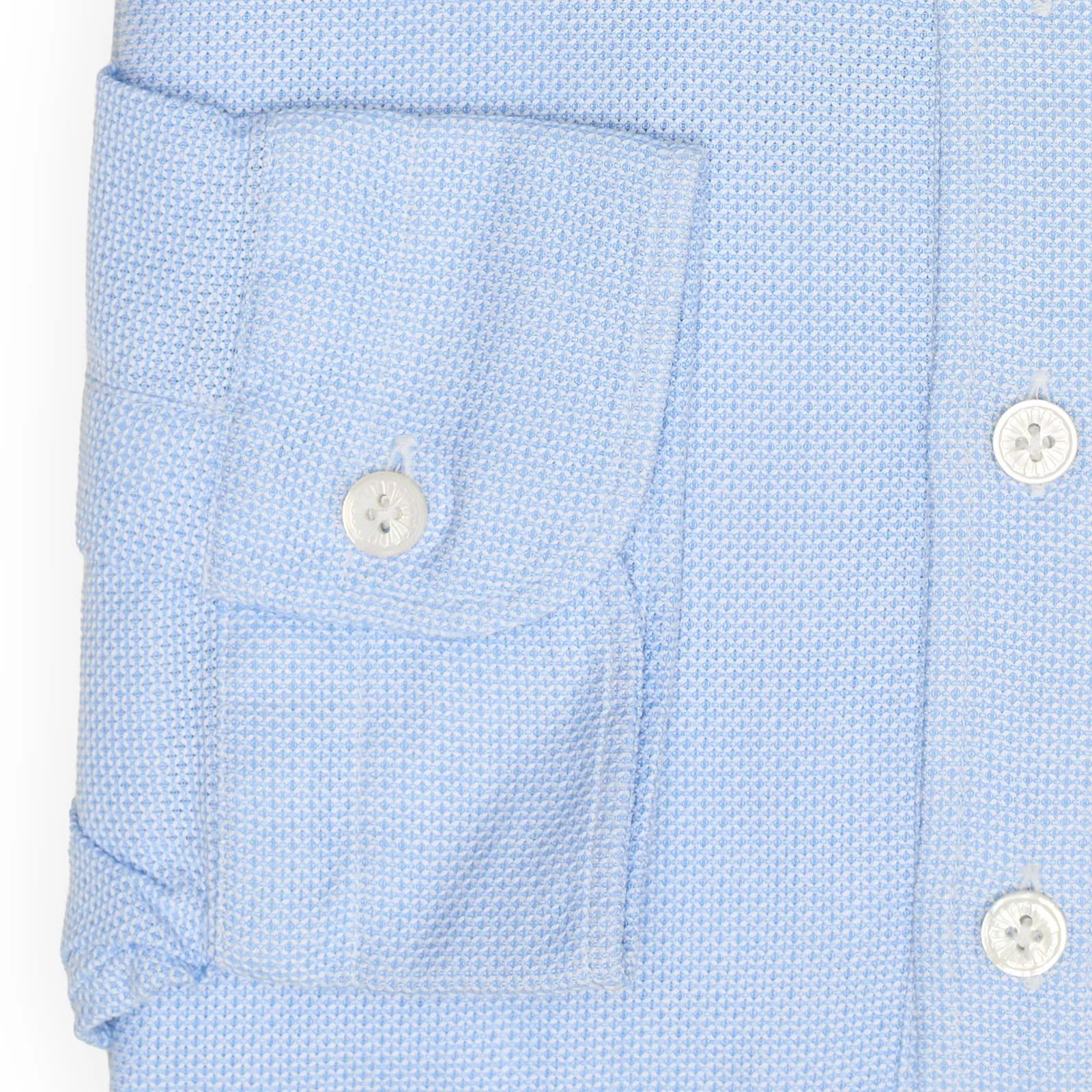 BARBA Napoli for Dandylife "Vintage" Blue Oxford Cotton Dress Shirt EU 43 NEW US 17