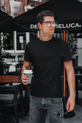 BASIC BLACK REGULAR FIT T-SHIRTS