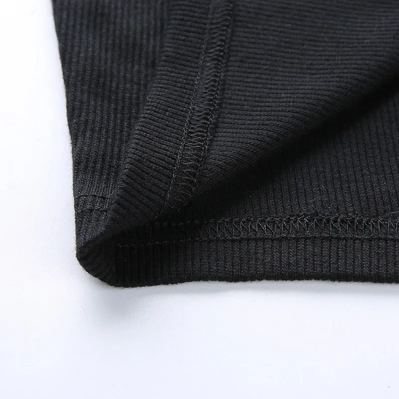 Black Vintage Patchwork Leopard Turn-Down Collar Single Breasted Knitted Tees