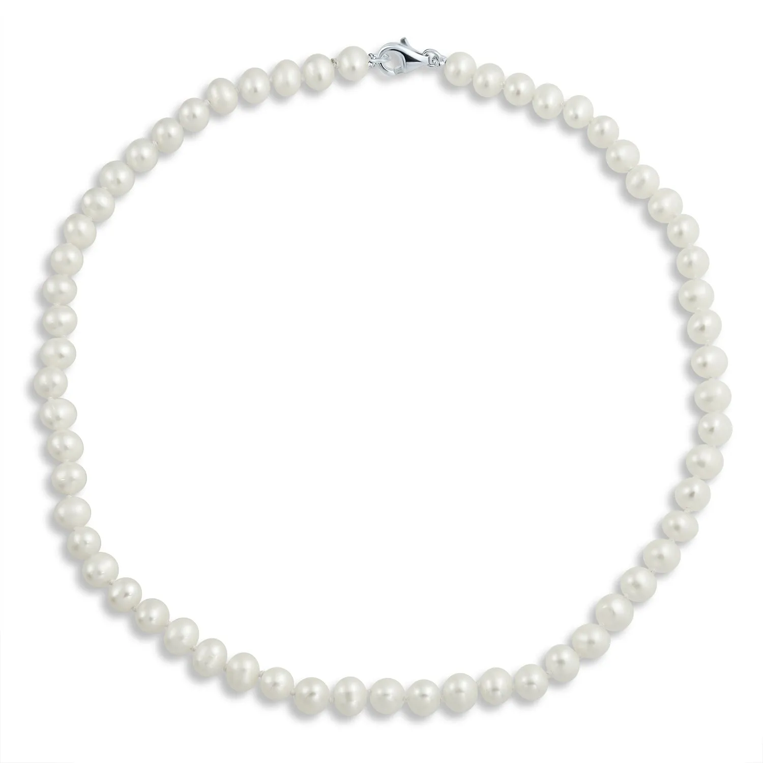 Black White Freshwater Pearl Strand Necklace Bracelet Earrings Set
