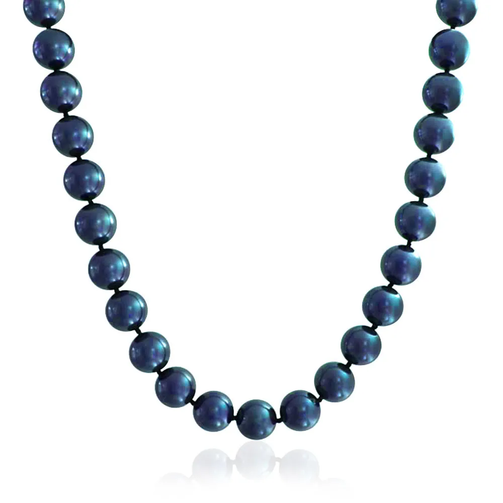 Black White Freshwater Pearl Strand Necklace Bracelet Earrings Set