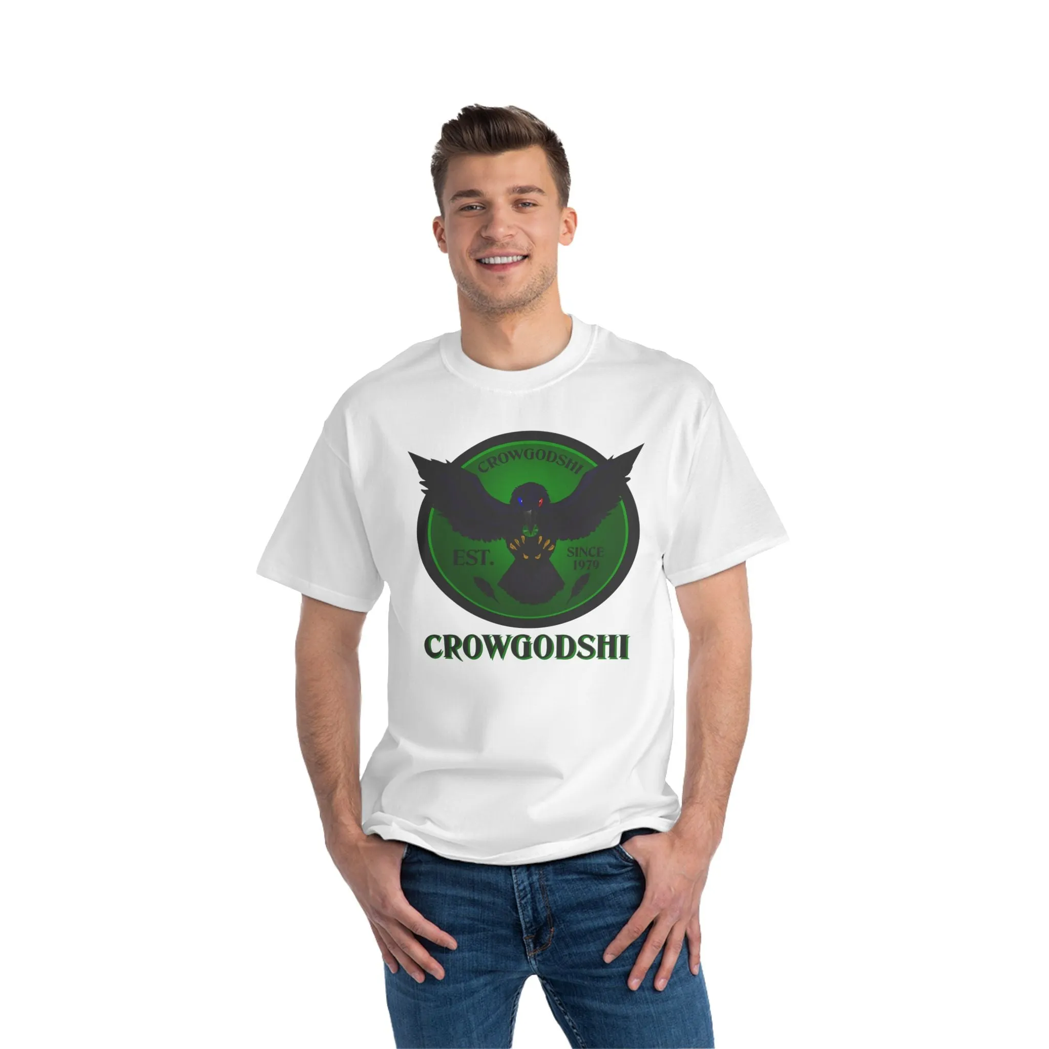 Crowgodshi First Generation Limited Edition Beefy-T®, GREEN LOGO