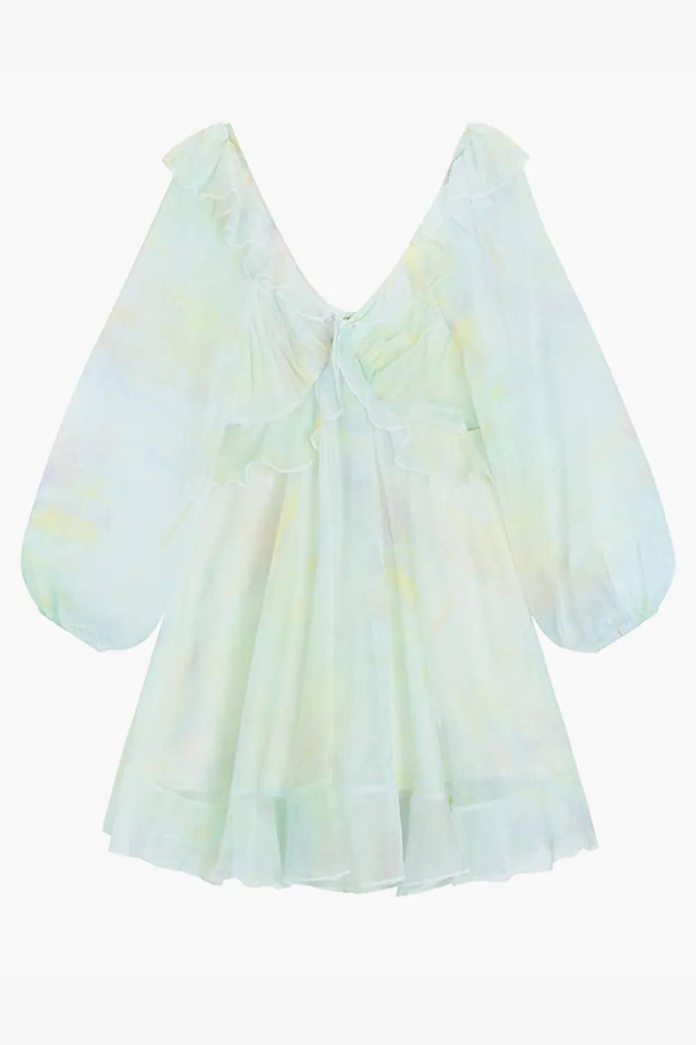 Fairycore Aesthetic Dress Light Ruffled Off Shoulder