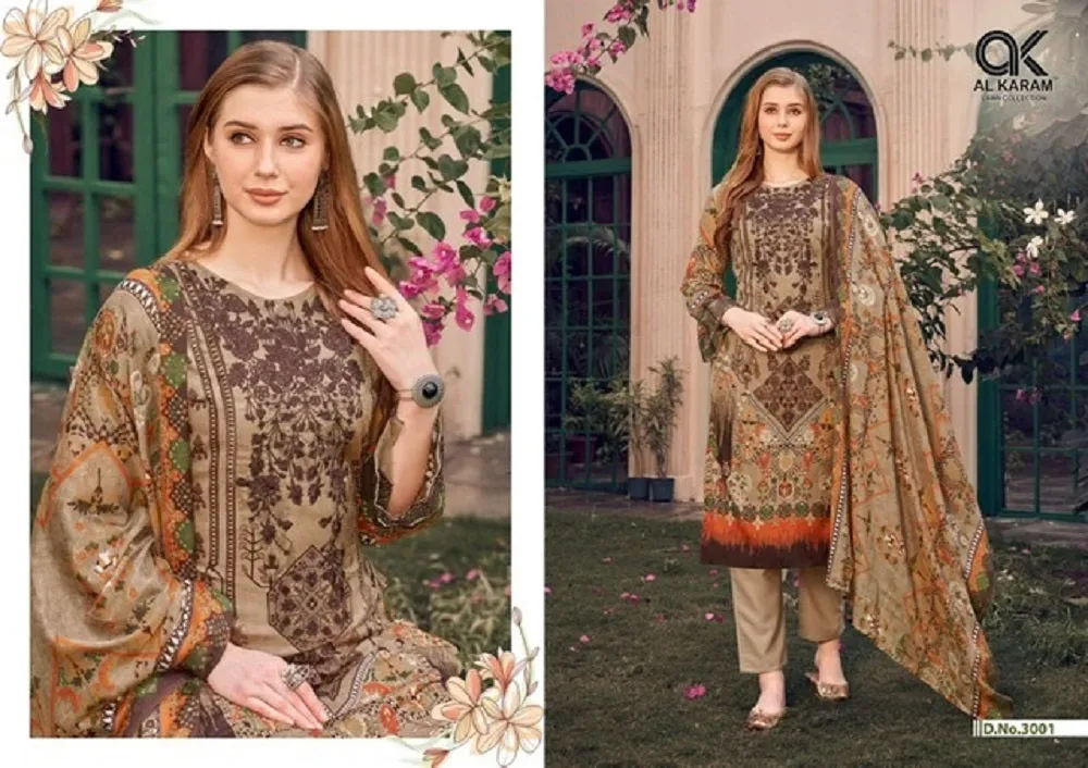 Firdous Vol 3 Al Karam Karachi Salwar Suits (485x10)