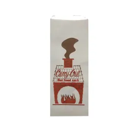 Foil Hot Food Bag 500 ct Quart 5" x 3.25" x 12"