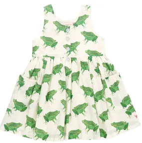Girls Laura Dress - Frogs