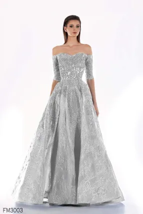 Gold Silver Evening Dress