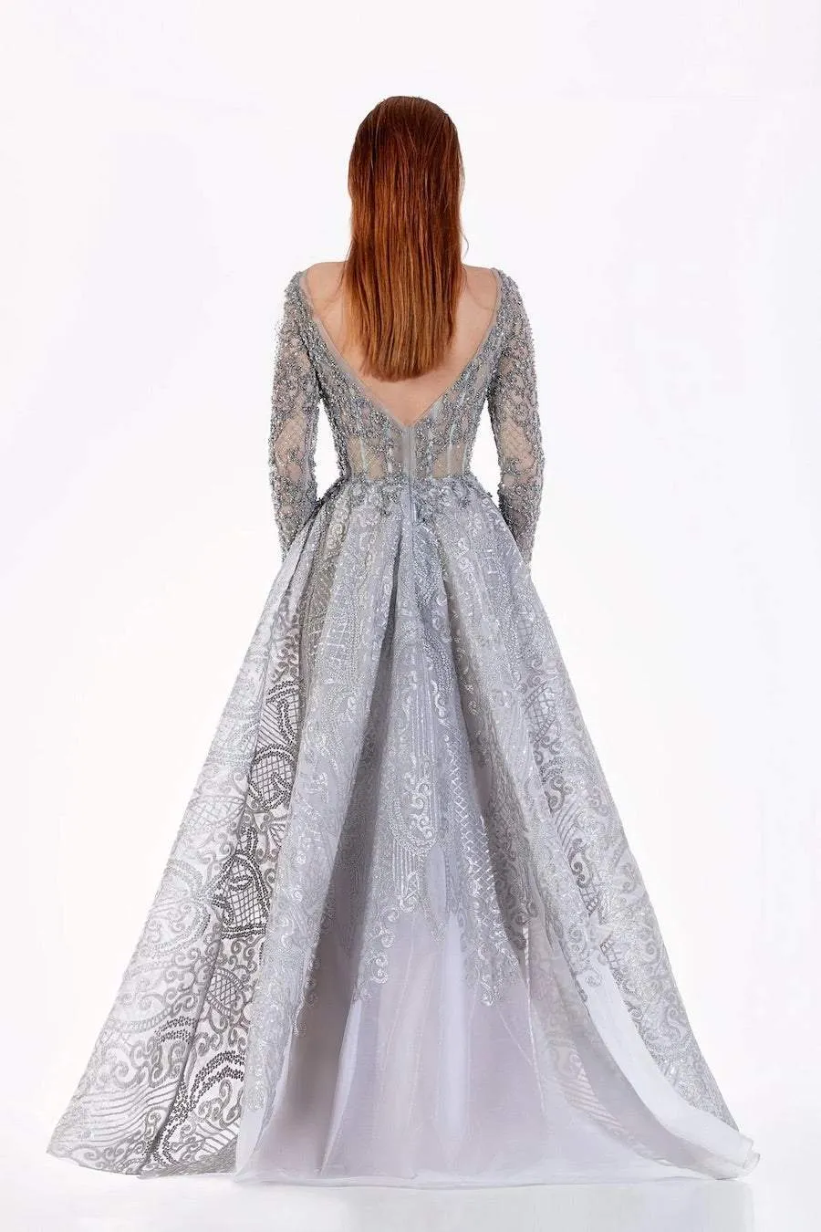 Gold Silver Evening Dress