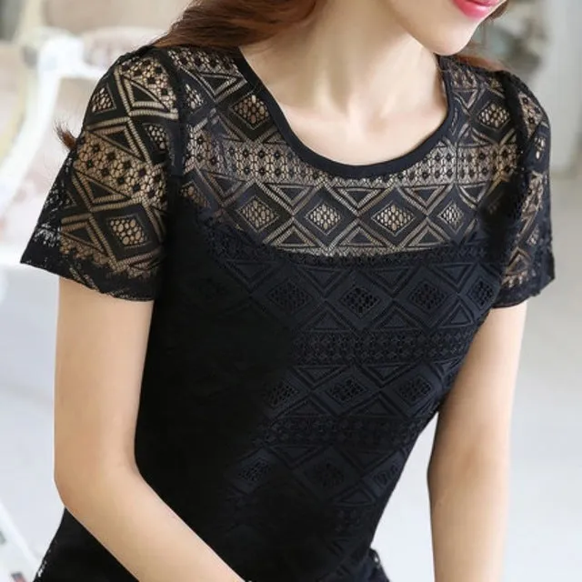 Hollow Chiffon Tops Blouse
