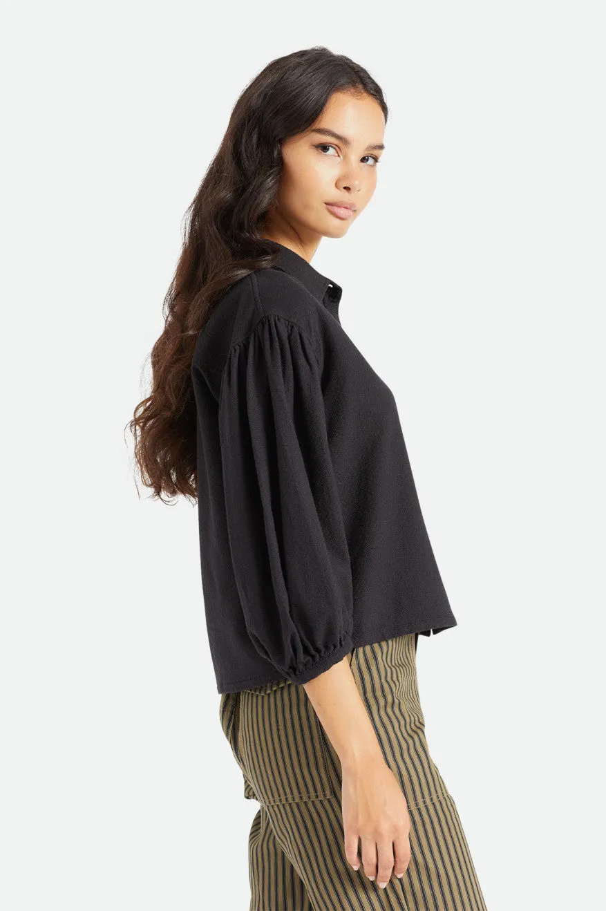 Kane Half Sleeve Woven - Black