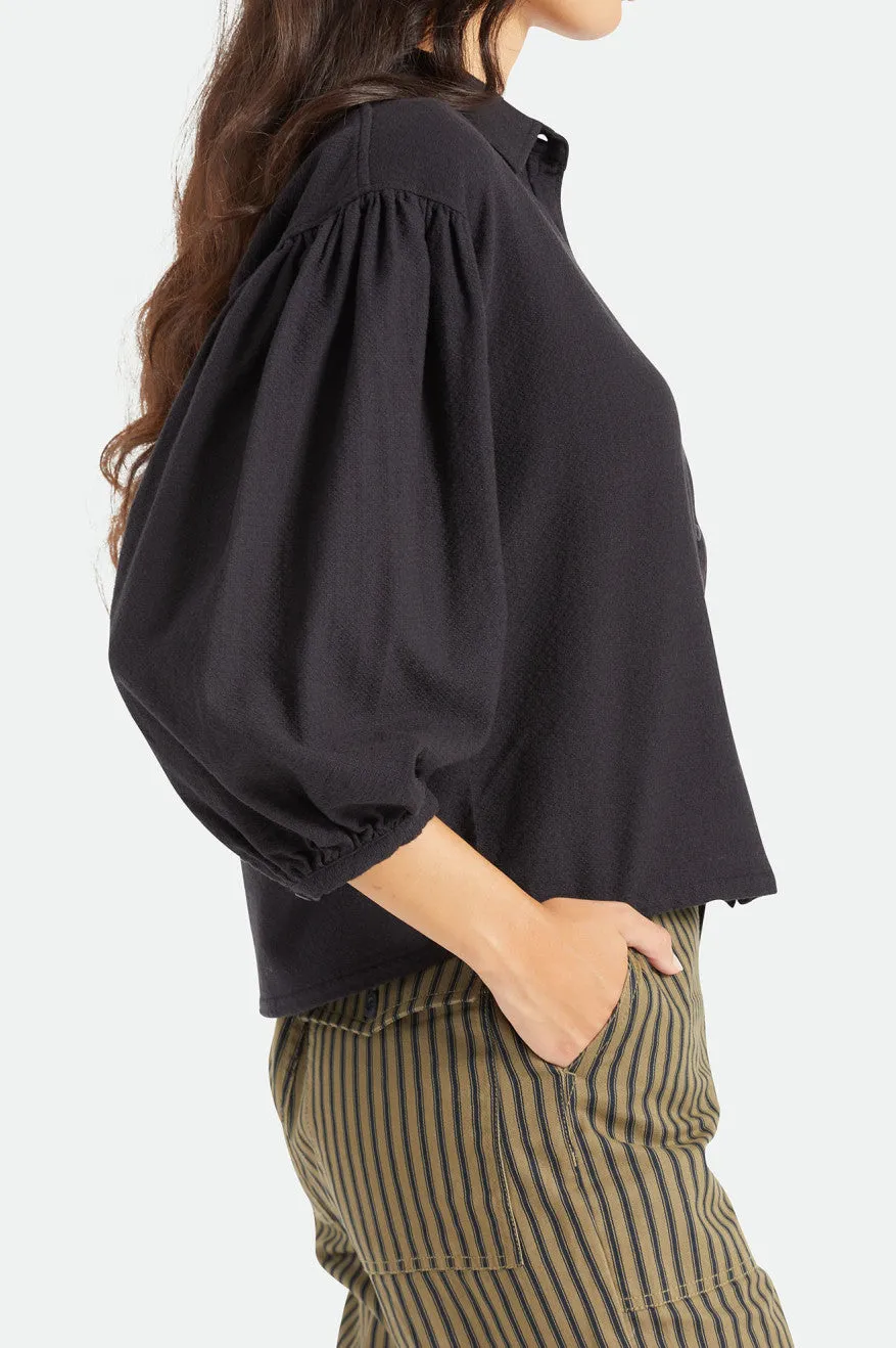 Kane Half Sleeve Woven - Black