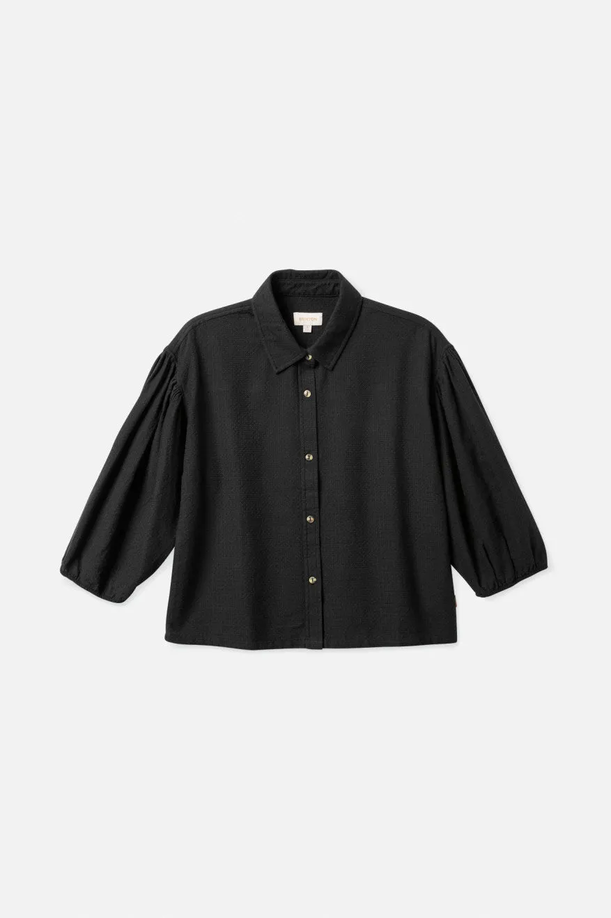 Kane Half Sleeve Woven - Black