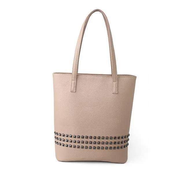 Large Rivet tote Women Shoulder Bag, Messenger Bag