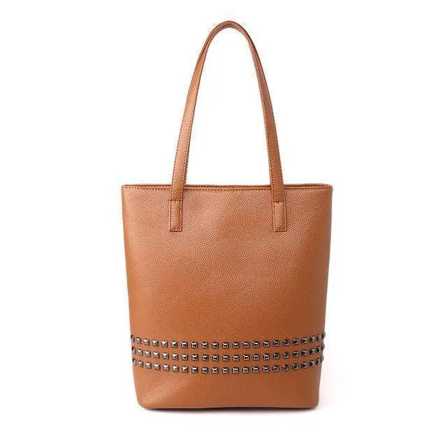Large Rivet tote Women Shoulder Bag, Messenger Bag