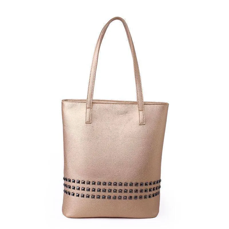 Large Rivet tote Women Shoulder Bag, Messenger Bag