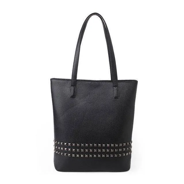 Large Rivet tote Women Shoulder Bag, Messenger Bag