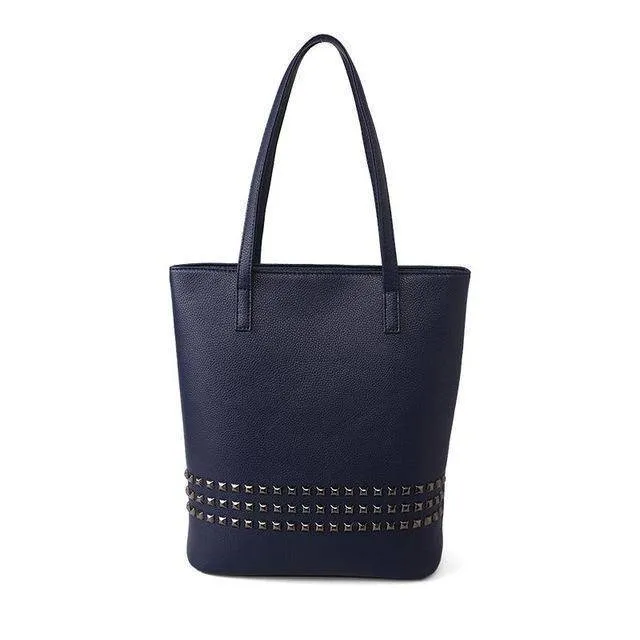 Large Rivet tote Women Shoulder Bag, Messenger Bag