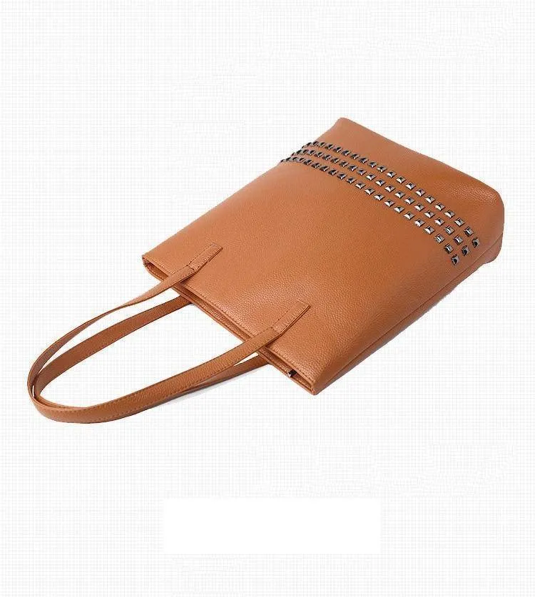 Large Rivet tote Women Shoulder Bag, Messenger Bag