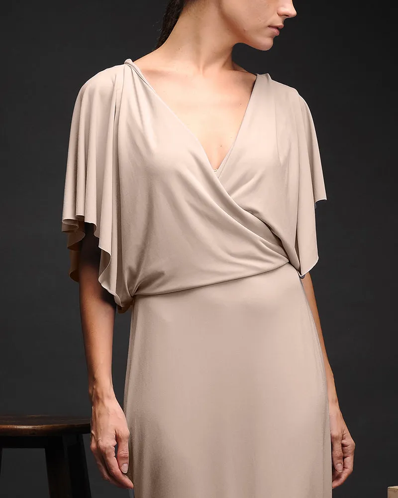 Loveleen V-Neck Jersey Maxi Dress