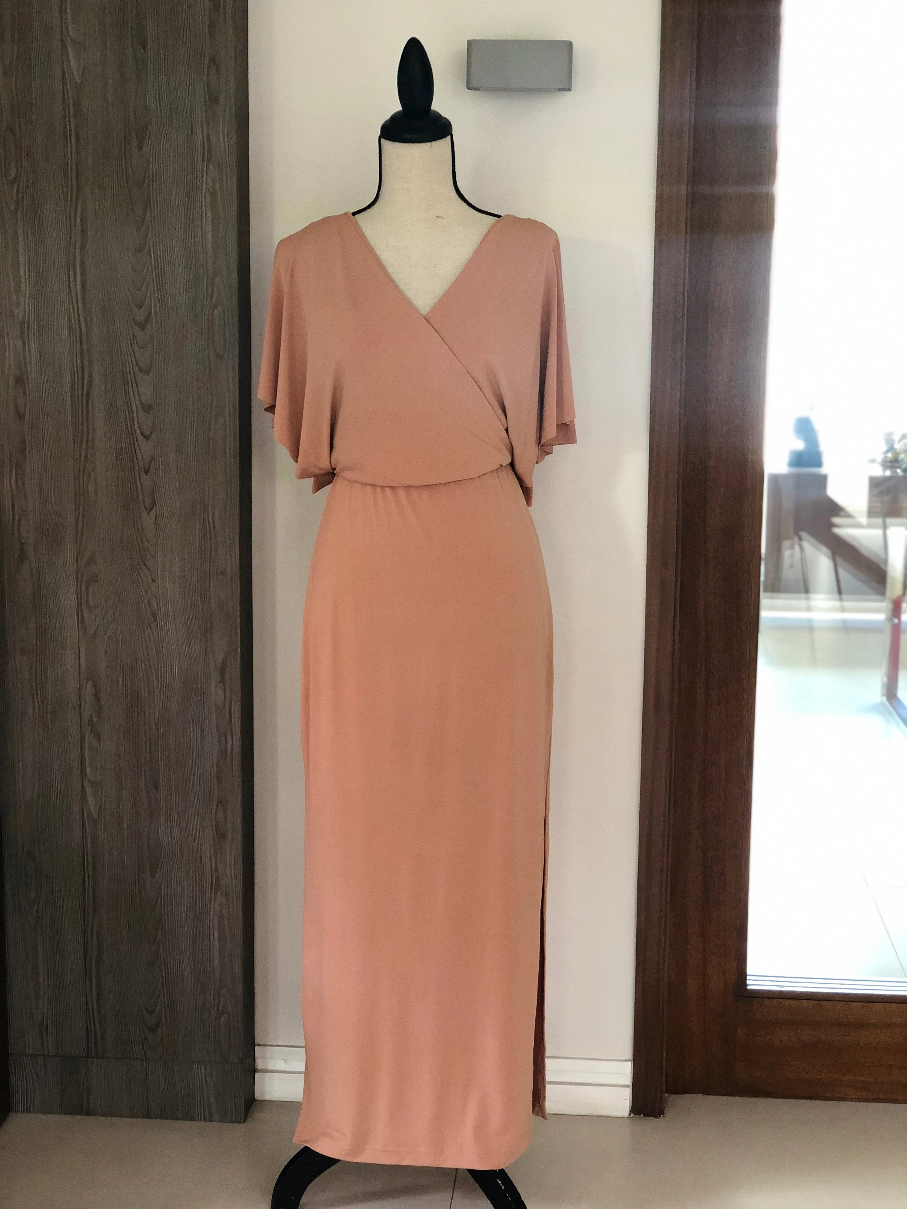 Loveleen V-Neck Jersey Maxi Dress