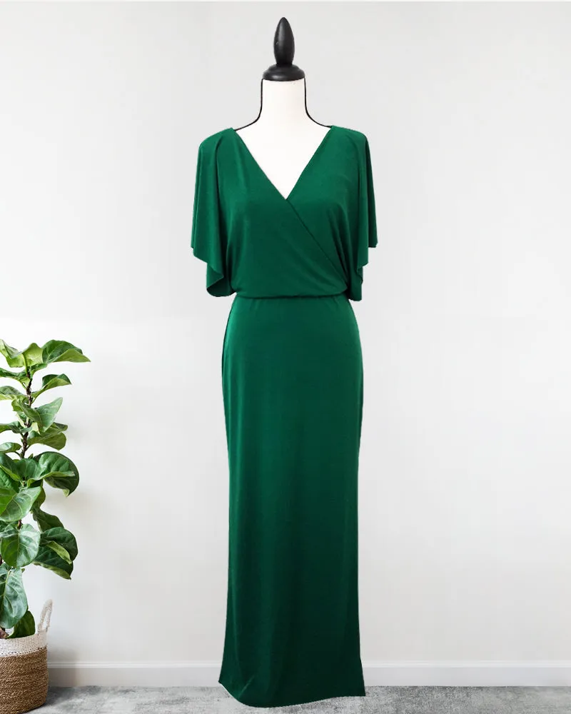 Loveleen V-Neck Jersey Maxi Dress