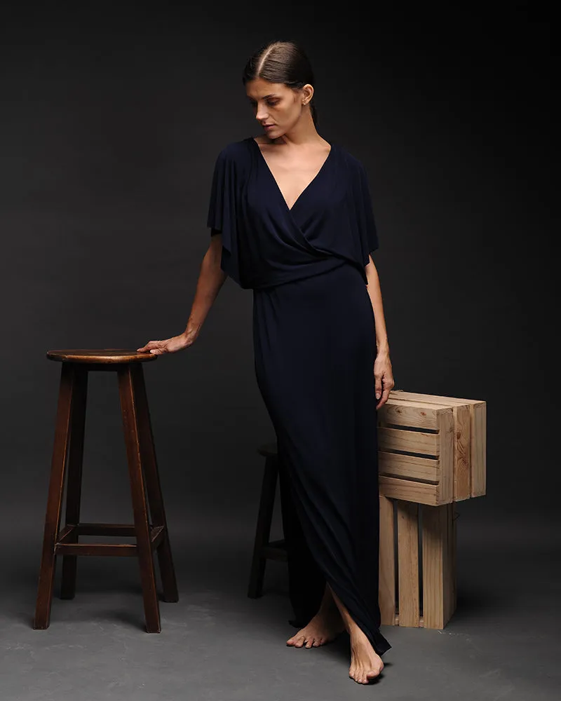 Loveleen V-Neck Jersey Maxi Dress