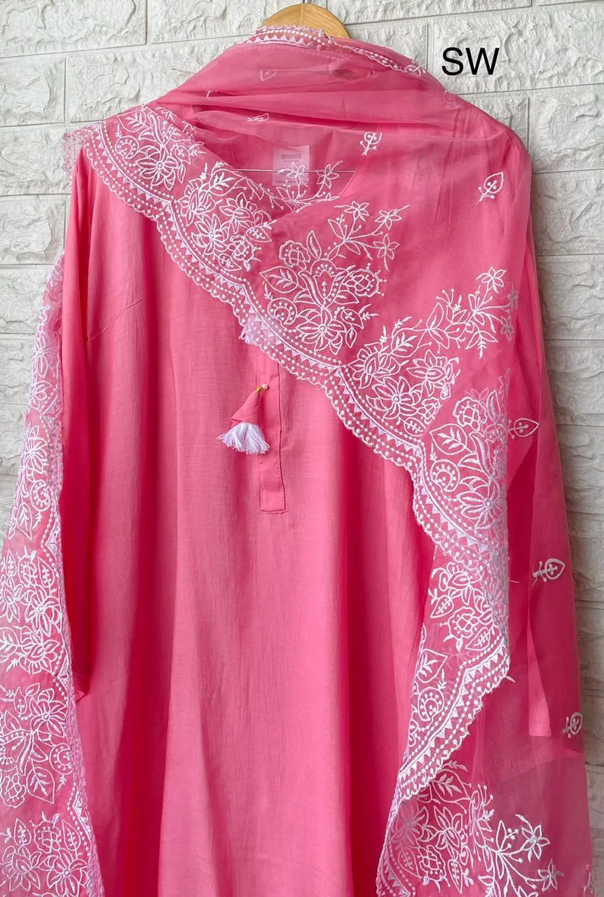 Muslin Semi stitched dress