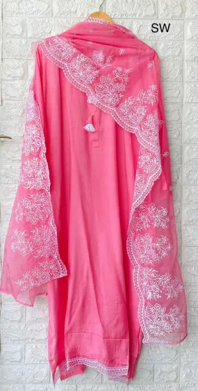 Muslin Semi stitched dress