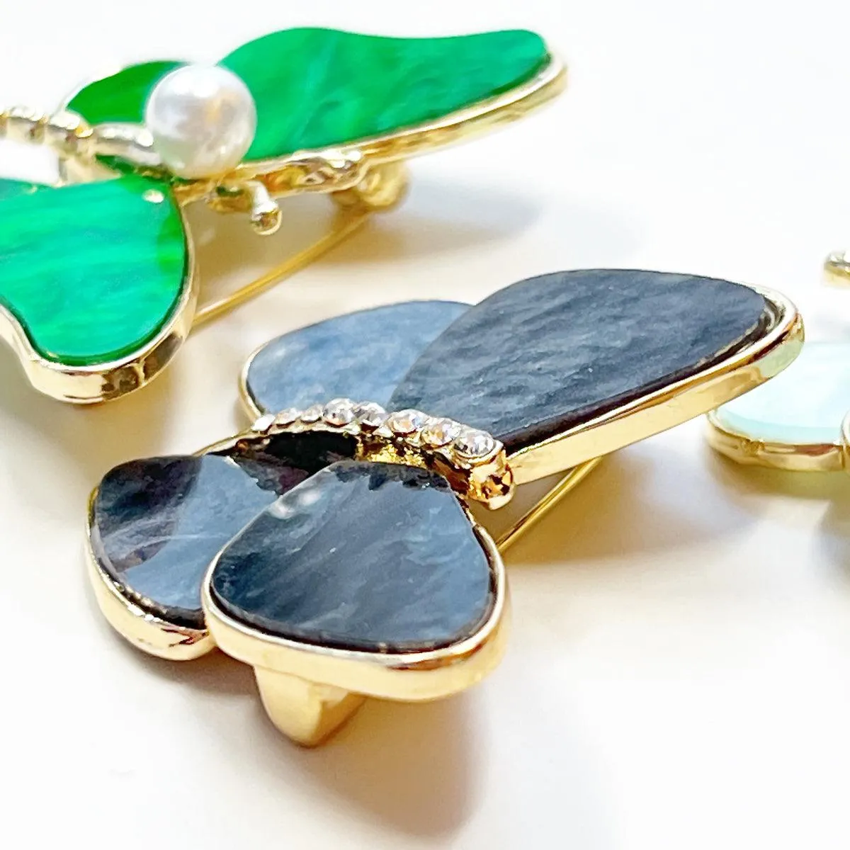 Pack of 3 Fashion Elegant Pin Accessory Butterfly Brooch Pin