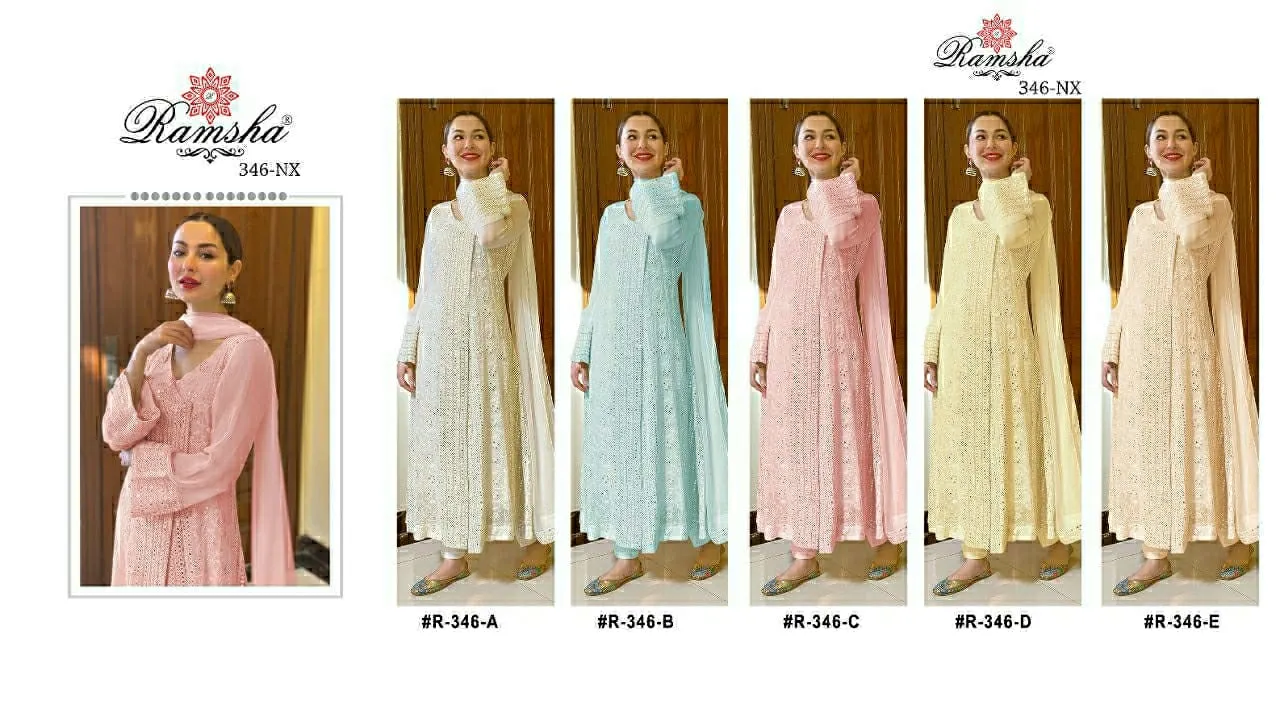 Party Wear Designer Pakistani Suite RAMSHA R-346