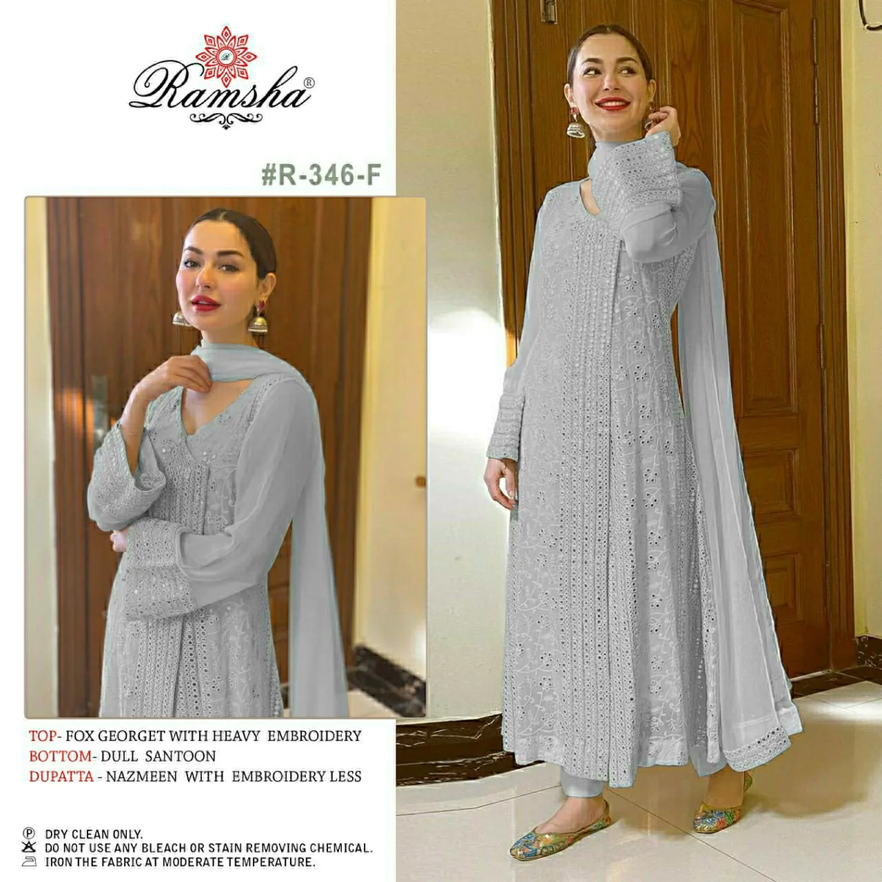 Party Wear Designer Pakistani Suite RAMSHA R-346