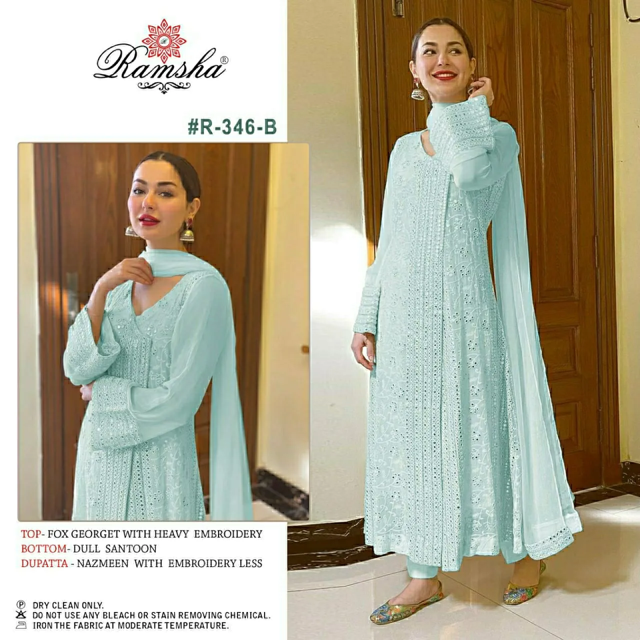 Party Wear Designer Pakistani Suite RAMSHA R-346