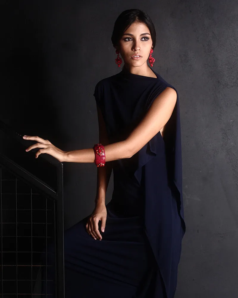 Pia Asymmetric Maxi Dress