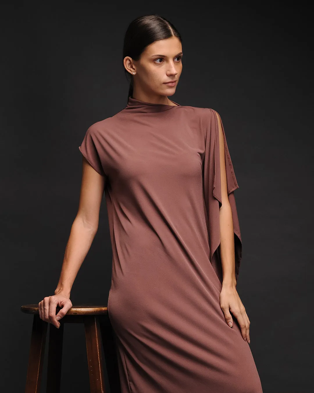 Pia Asymmetric Maxi Dress