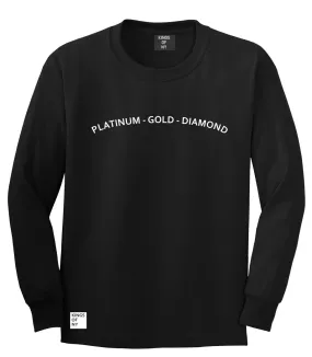 Platinum Gold Diamond Long Sleeve T-Shirt