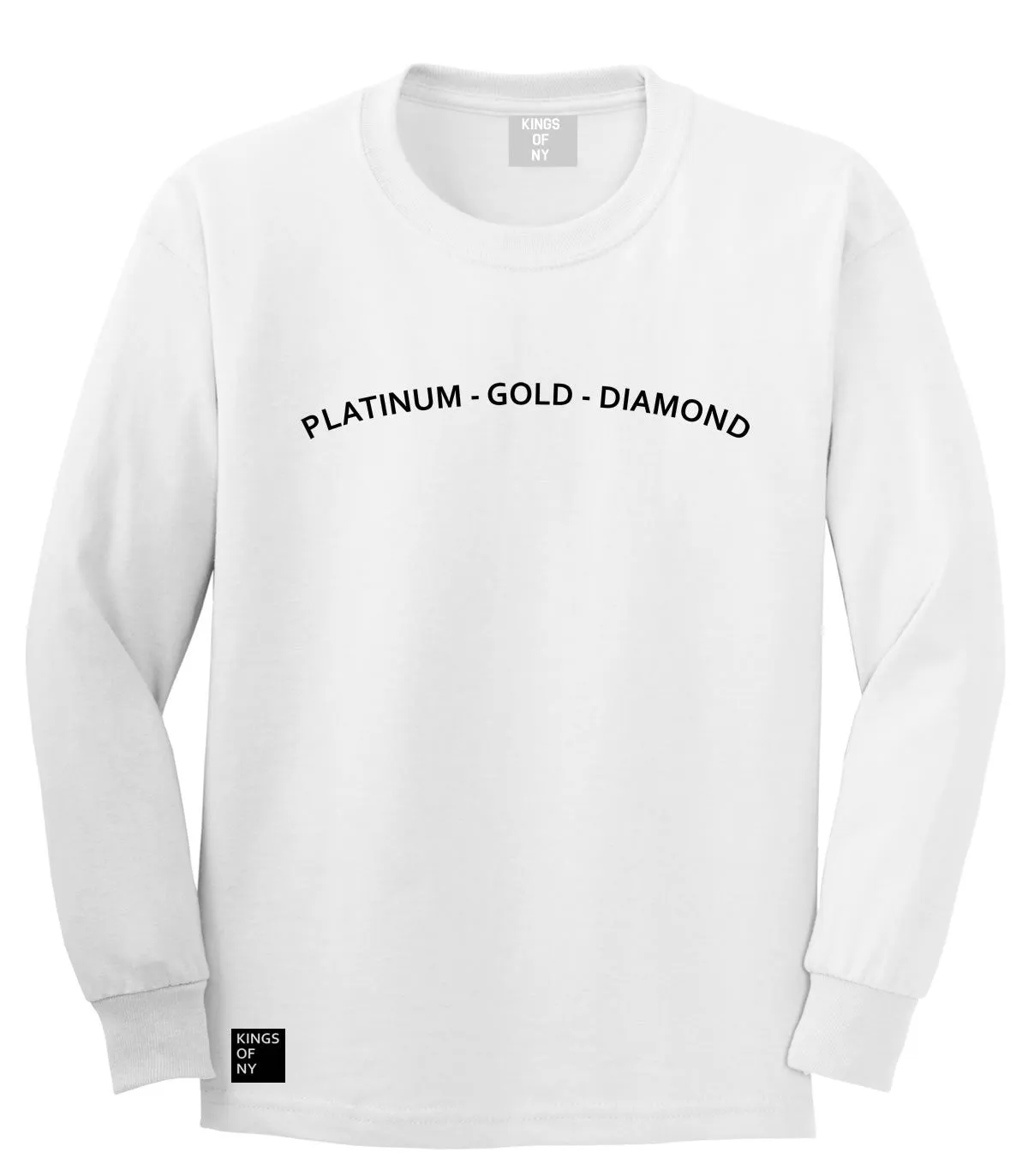 Platinum Gold Diamond Long Sleeve T-Shirt